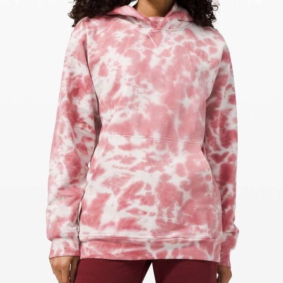 lululemon athletica Tops - Lululemon All Yours Hoodie Tie Dye *Fleece Size 8